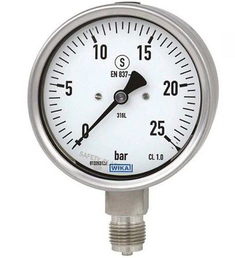 WIKA G 1/4 Process Pressure Gauge, 63 mm, 250 bar