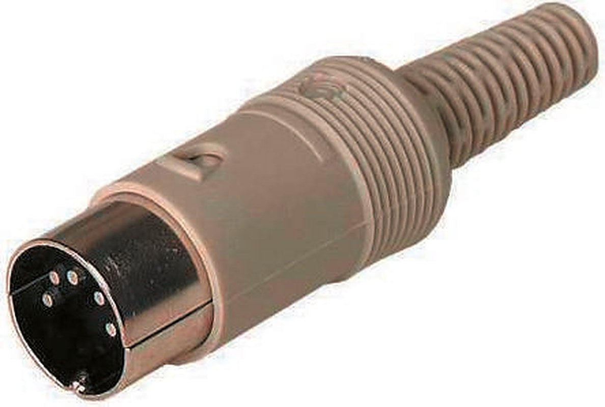 Hirschmann, MAS 6 Pole Straight Miniature DIN Plug, DIN 45322, 4A, 34V ac/dc IP30, Cable Male