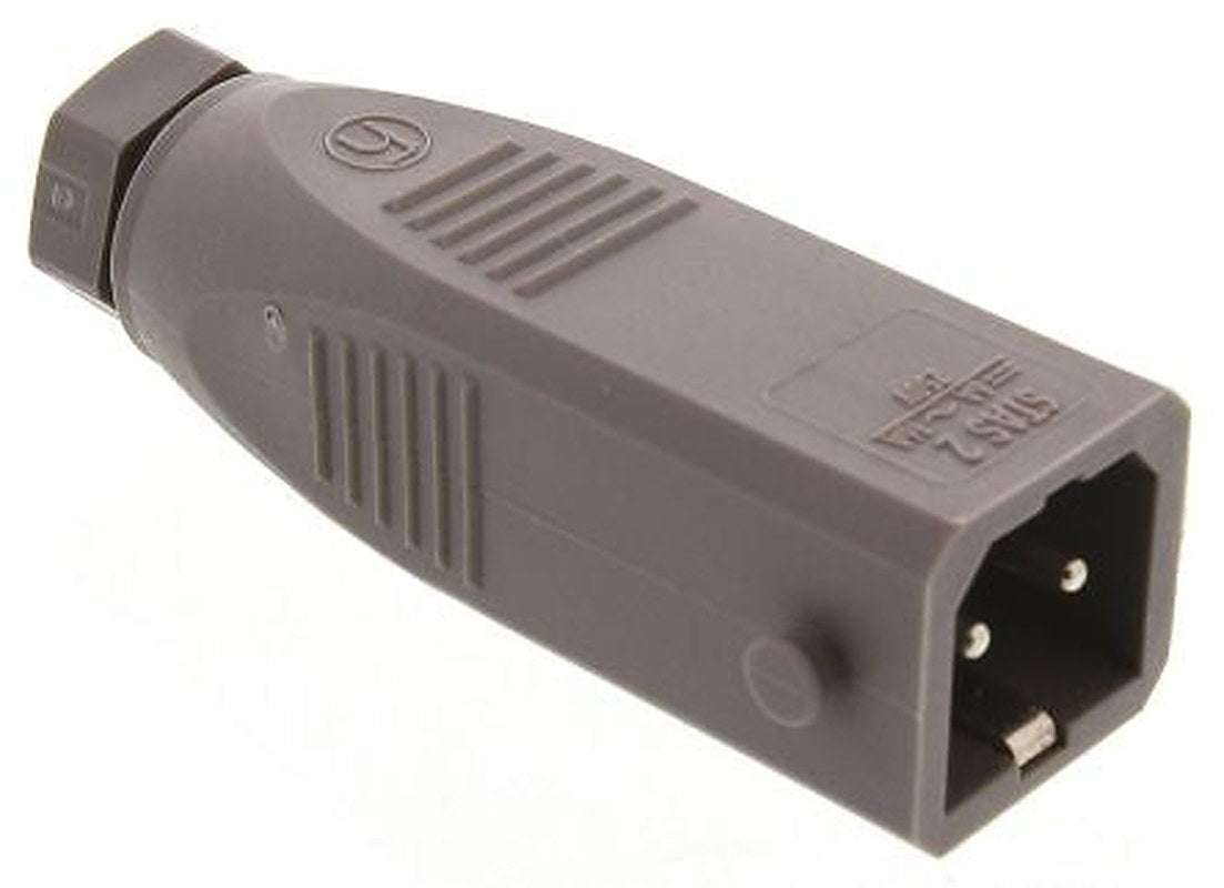 Hirschmann, ST IP54 Grey Cable Mount 2P Straight Industrial Power Connector, 16A, 250V