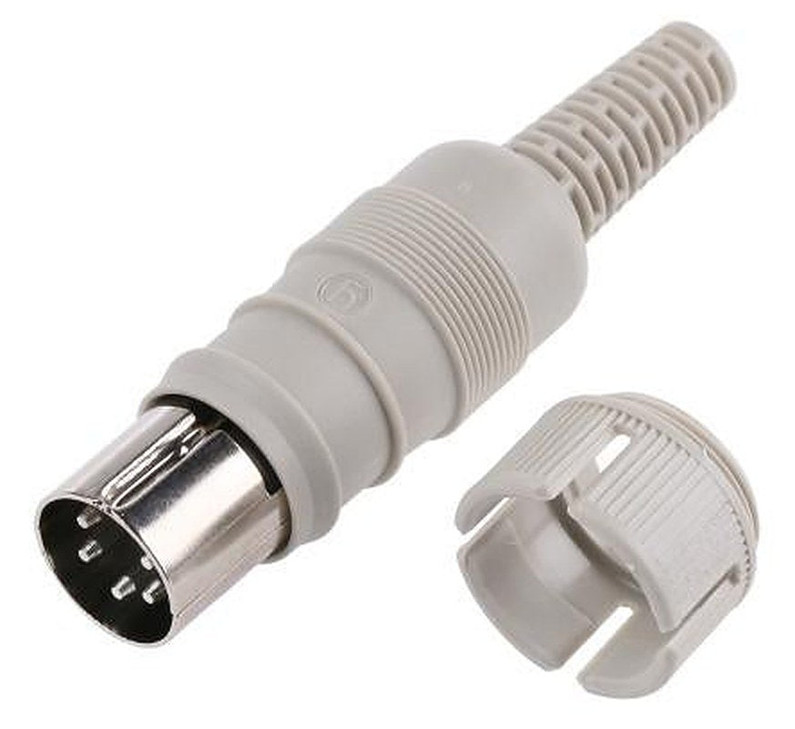 Hirschmann, MAS 5 Pole Straight M16 DIN Plug, DIN EN 60 130 09, 4A, 34V ac/dc IP30, Cable Male