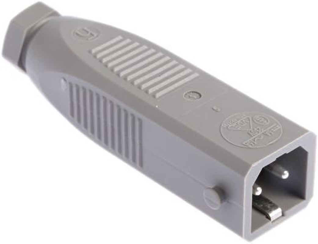 Hirschmann, ST IP54 Grey Cable Mount 2P+PE Straight Heavy Duty Power Connector, 16A, 250V