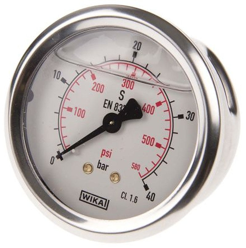 WIKA G 1/4 Pressure Gauge, 63 mm, 40 bar