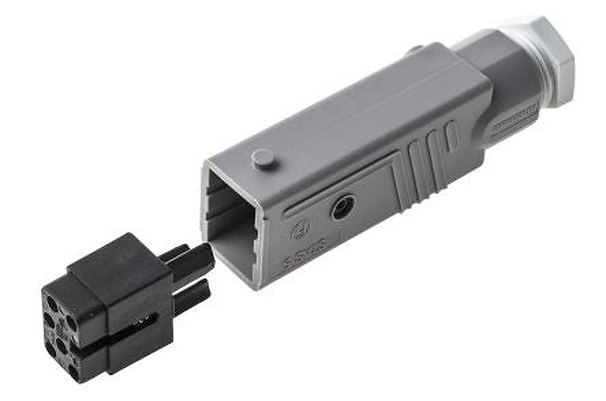Hirschmann, ST IP54 White Cable Mount 5P+PE Straight Industrial Power Connector, 10A, 250V, 400 V