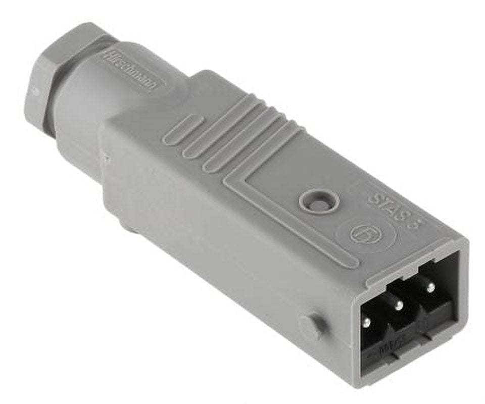 Hirschmann, ST IP54 Grey Cable Mount 3P+PE Straight Industrial Power Connector, 16A, 400V ac