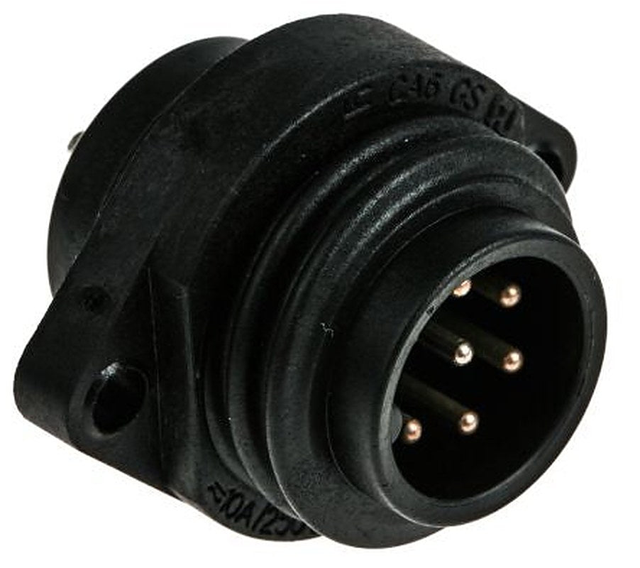 Hirschmann Circular Connector, 6 Contacts, Flange, 21.8 mm Connector, Plug, Male, IP67, CA Series