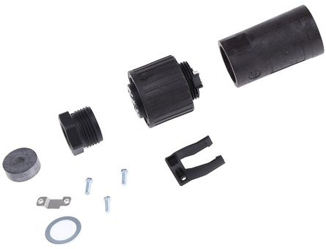 Hirschmann, CM, Copper Straight 4 Way Cable MIL Spec Circular Connector Male, Female Contacts,Shell Size 14, Screw