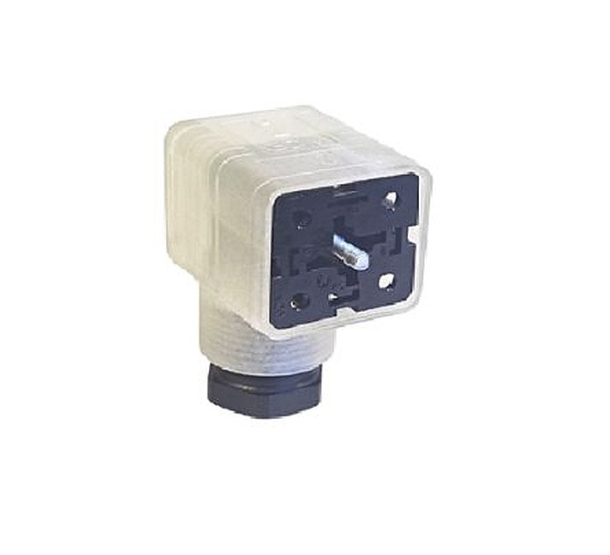 Hirschmann GDML 2+E DIN 43650 A Solenoid Valve Connector Indicator Light, 24V ac/dc Voltage