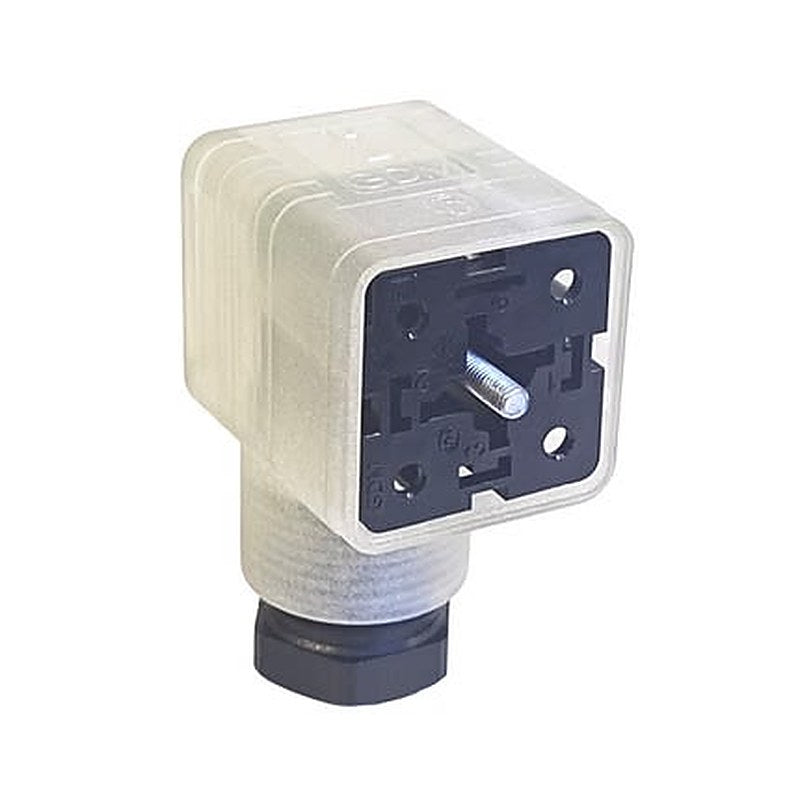 Hirschmann GDML 2+E DIN 43650 A Solenoid Valve Connector Indicator Light, 24V ac/dc Voltage