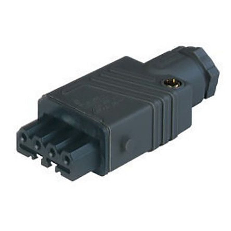 Hirschmann, ST IP54 Black Industrial Power Connector, Cable Mount, 3P+PE, Rated At 10A, 400V