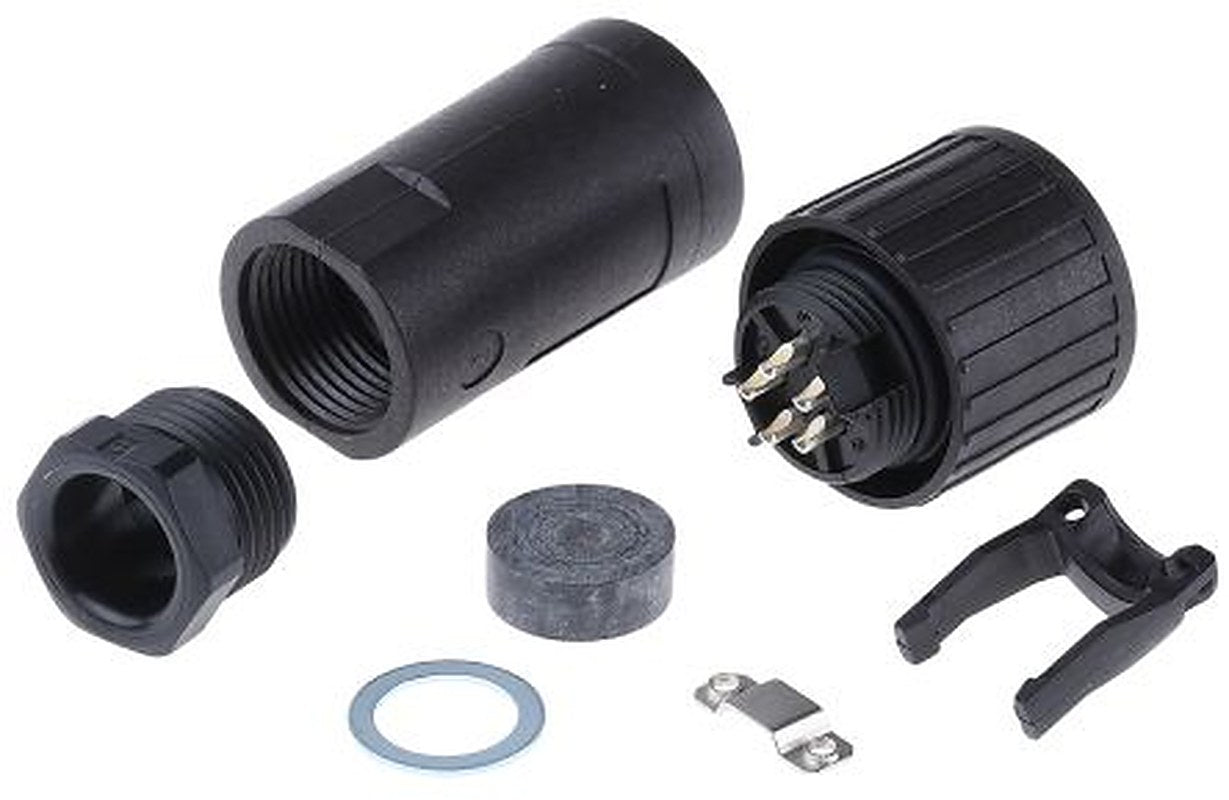 Hirschmann, CM, Copper Straight 5 Way Cable MIL Spec Circular Connector Female, Female Contacts,Shell Size 14, Screw