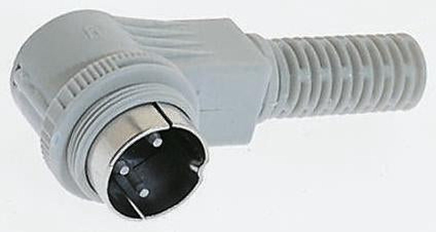 Hirschmann, MAWI 5 Pole Right Angle Standard DIN Plug, DIN 41524, 4A, 34V ac/dc IP30, Cable Male