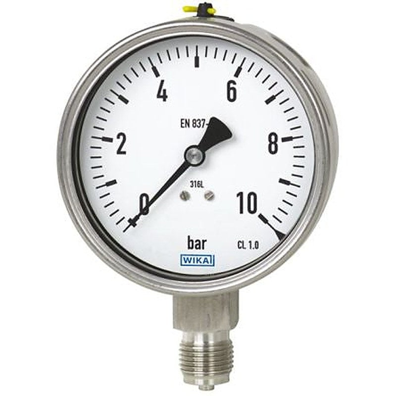 WIKA 1/4 in NPT 1/4 in NPT Pressure Gauge, 66 mm, 250 bar