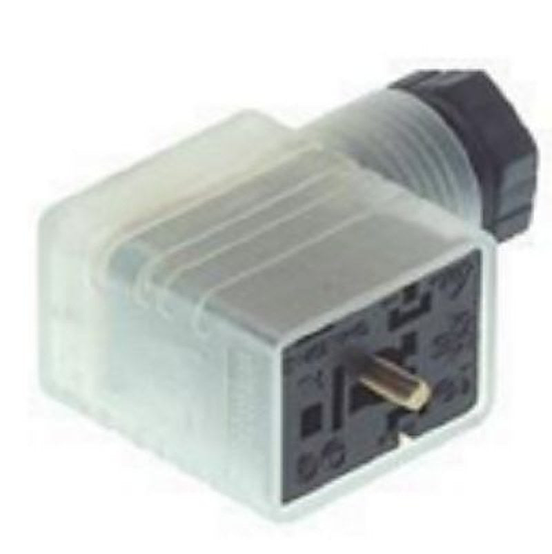 Hirschmann GMNL 2+E DIN 43650 B Solenoid Valve Connector Indicator Light, 120V ac/dc Voltage