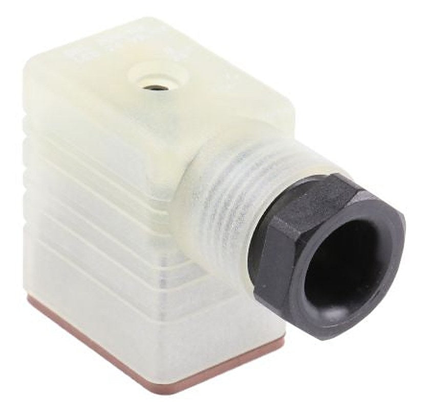 Hirschmann GML 2+E DIN 43650 B Solenoid Valve Connector Indicator Light, 24V ac/dc Voltage