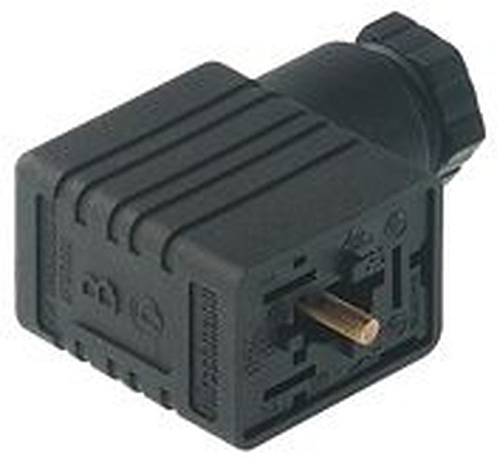 Hirschmann GML 2+E DIN 43650 B Solenoid Valve Connector Indicator Light, 250V ac/dc Voltage