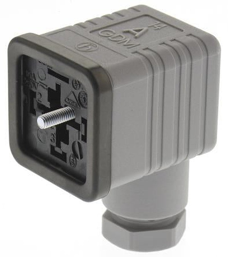 Hirschmann GDM 3+E DIN 43650 A Solenoid Valve Connector Female, 250V Voltage