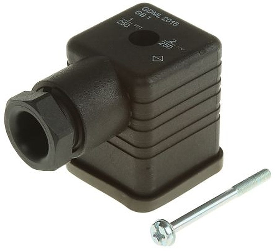 Hirschmann GDML 2+E DIN 43650 A Solenoid Valve Connector, 250V Voltage