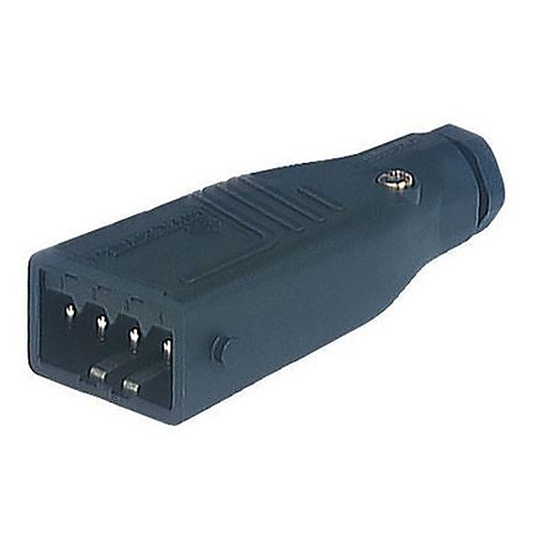 Hirschmann, ST IP54 Black Cable Mount 4P+PE Straight Industrial Power Connector, 10A, 230V, 400 V