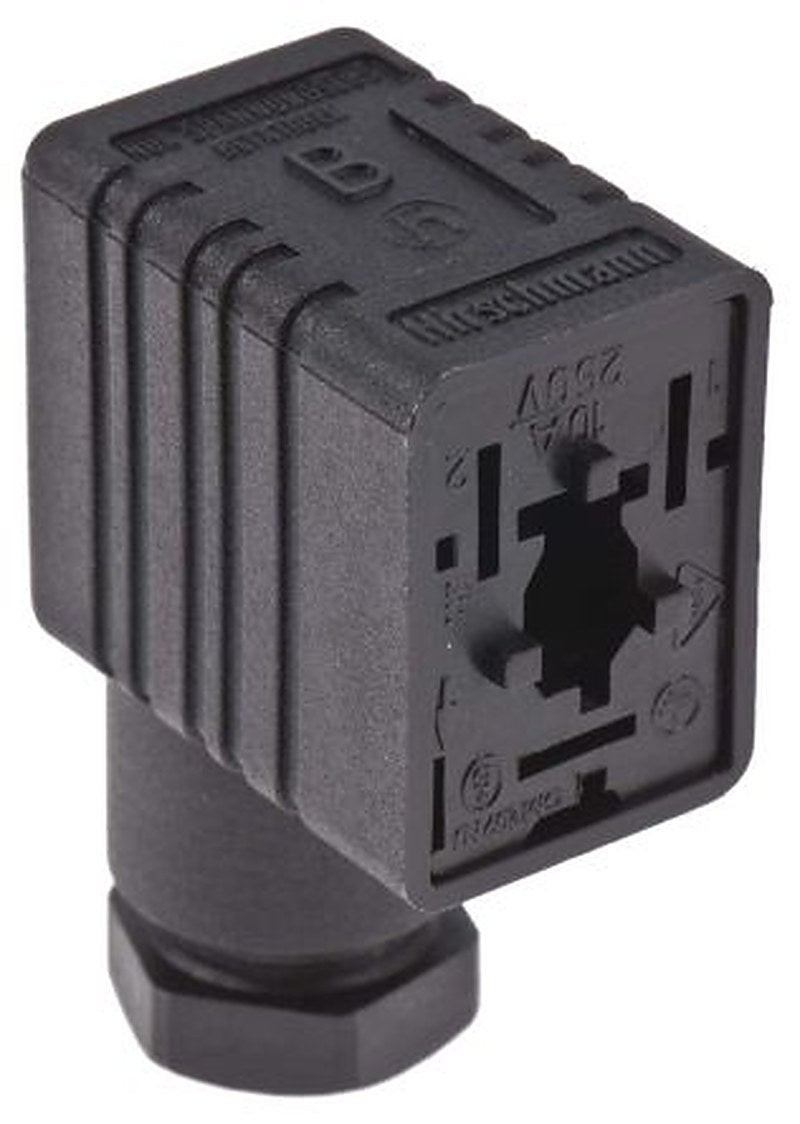 Hirschmann GM 2+E DIN 43650 B Solenoid Valve Connector, 250V Voltage
