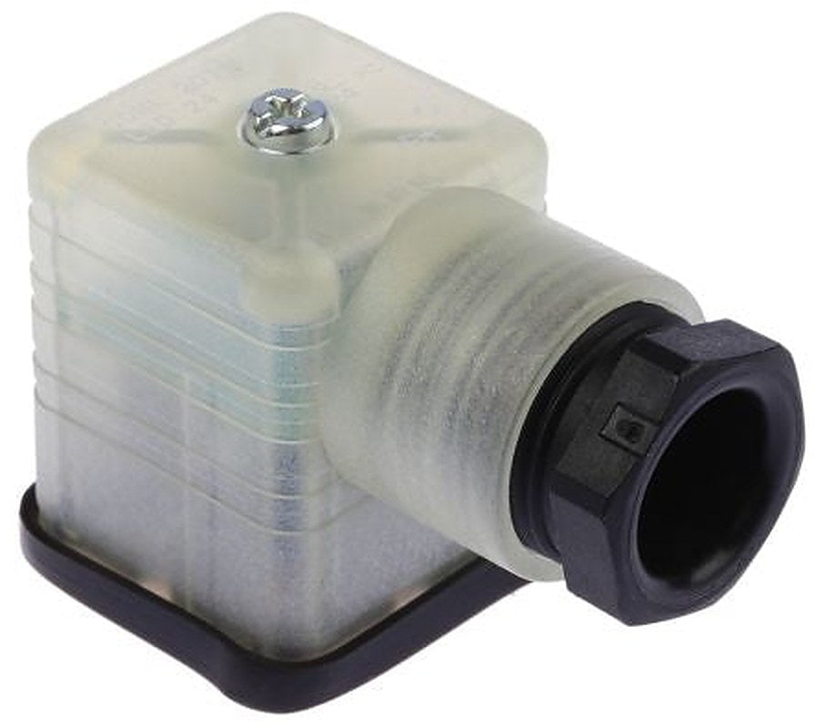 Hirschmann GDML 2+E DIN 43650 A Solenoid Valve Connector Indicator Light, 24V dc Voltage