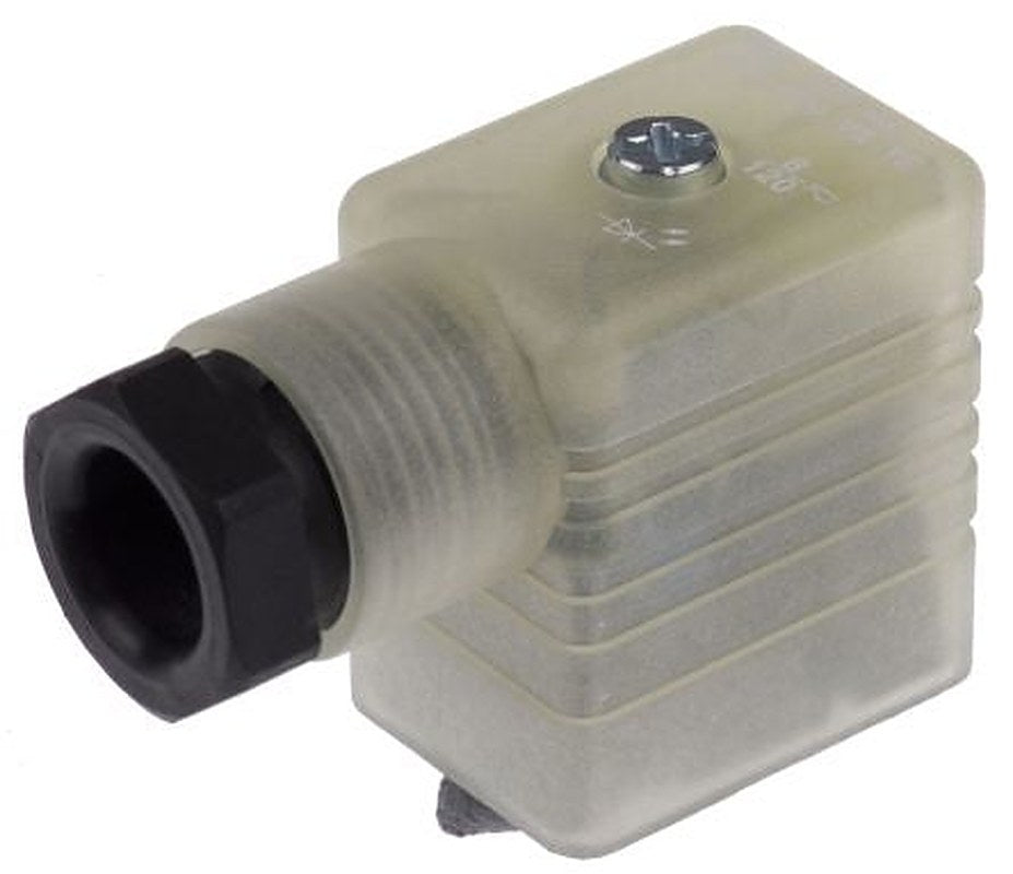 Hirschmann GML 2+E DIN 43650 B Solenoid Valve Connector Indicator Light, 120V ac/dc Voltage