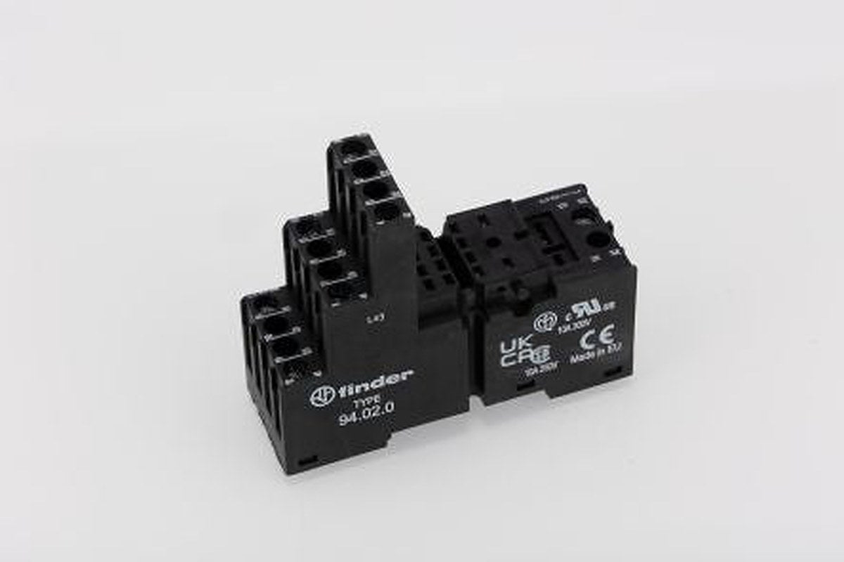 Finder 94 8 Way 250V DIN Rail Relay Socket