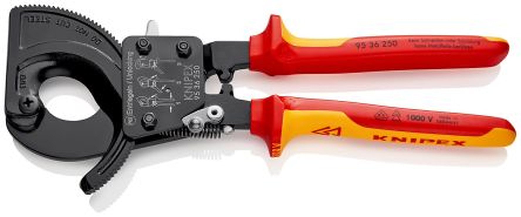 Knipex Knipex VDE/1000V Approved Ratchet Action Ratchet Cable Cutter