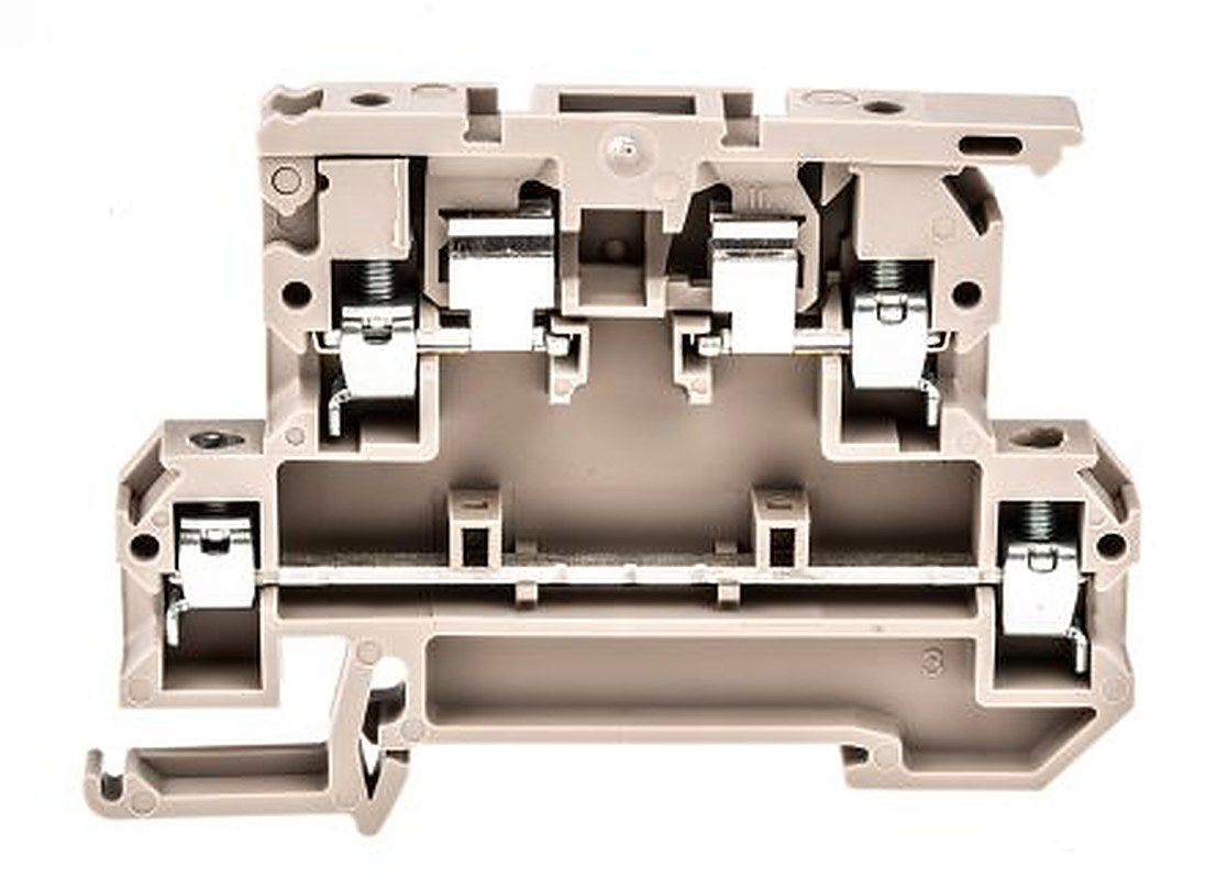 Weidmüller 9532440000 SAK Series Fused DIN Rail Terminal Beige, 0.5mm², 4 mm², 2-Level Fused, Screw