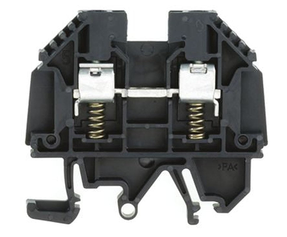 Weidmüller 9537510000 W Series Feed Through Terminal Block Black, 4mm², 1-Level, Screw