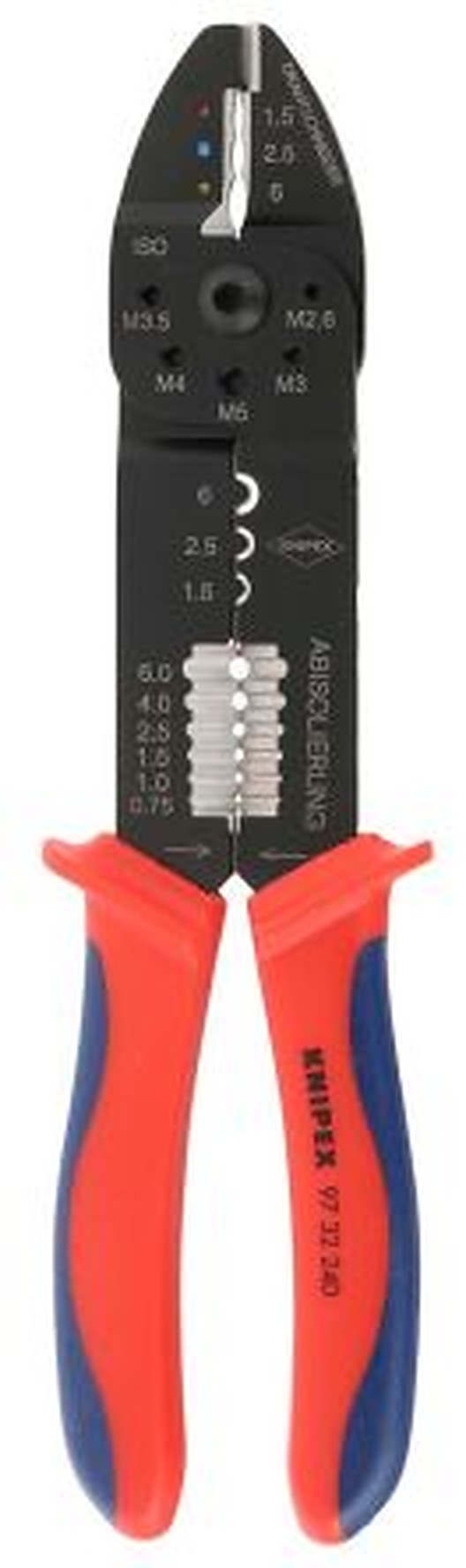 Knipex 97 32 240 Copper Crimp Tool for Uninsulated Terminal