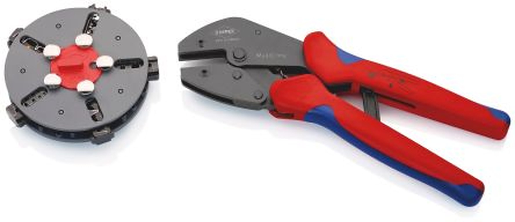 Knipex MultiCrimp Crimp Tool for Uninsulated Open Barrel Terminals