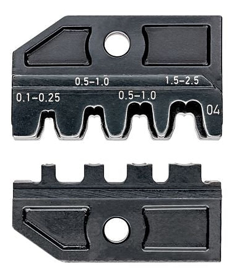 Knipex, 97 Crimp Die Set, Coaxial Type Crimp Die Black