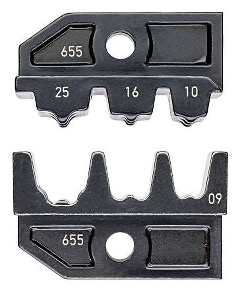 Knipex, 97 49 09 Crimp Die Set, Coaxial Type Crimp Die Black