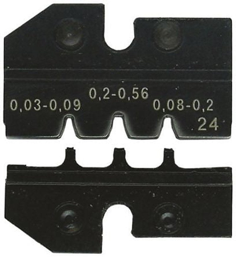 Knipex Crimp Die Set, Coaxial Type Crimp Die Black
