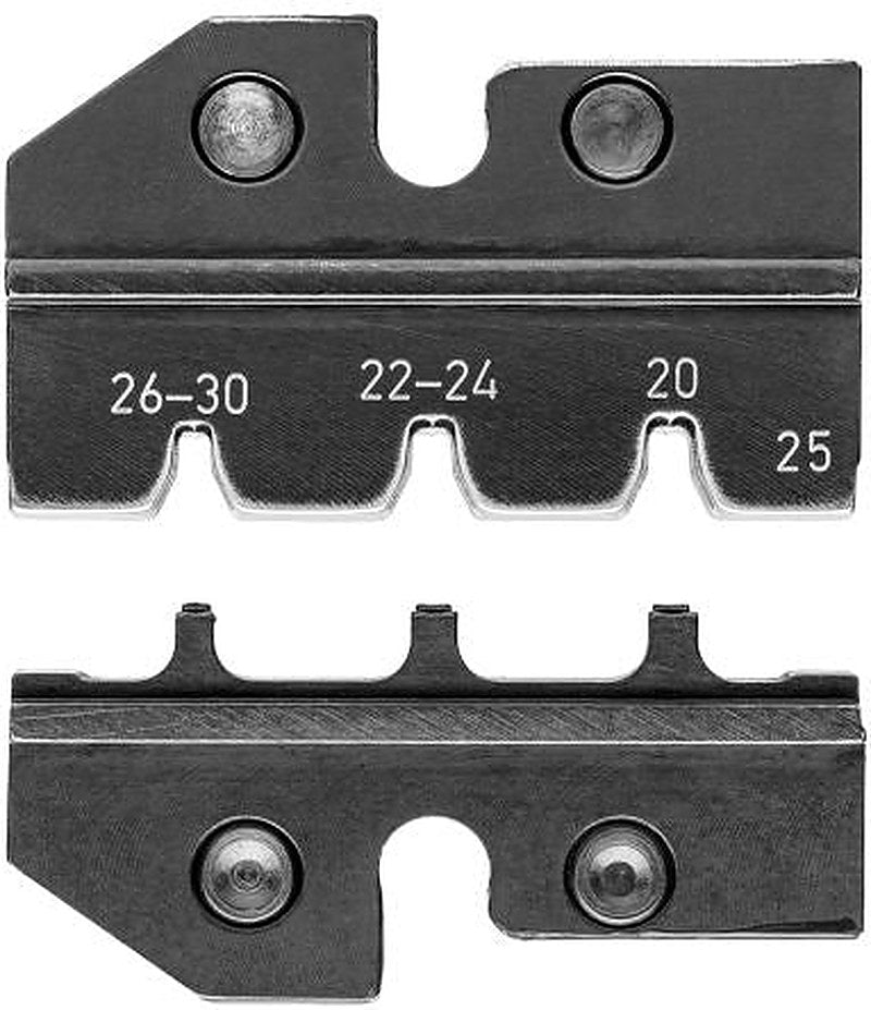 Knipex, Micro-Fit Crimp Die Set, Coaxial Type Crimp Die Black