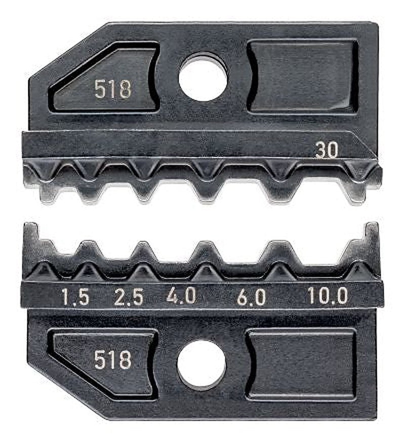 Knipex, 97 Crimp Die Set, Coaxial Type Crimp Die Black