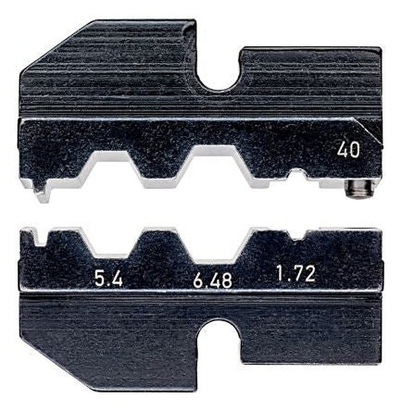 Knipex, 97 Crimp Die Set, Coaxial Type Crimp Die Black