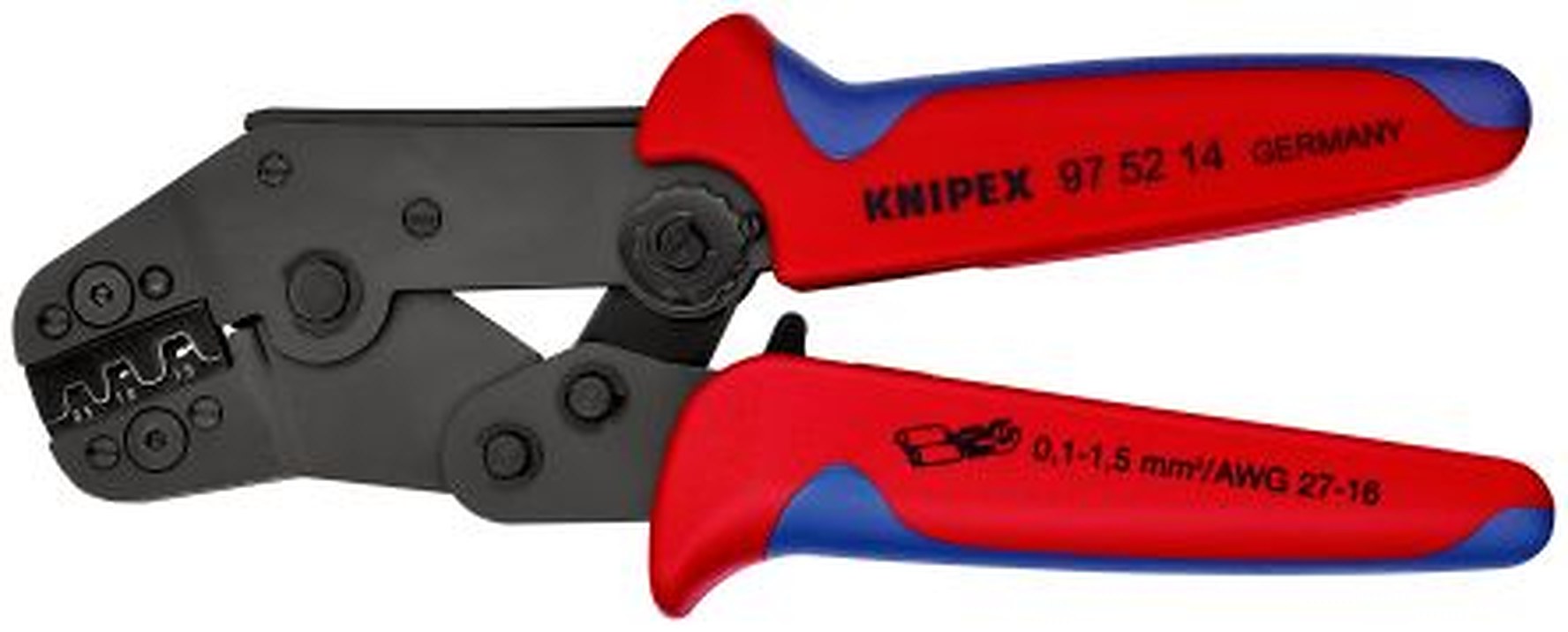 Knipex Crimp Tool for Uninsulated Open Barrel Terminals