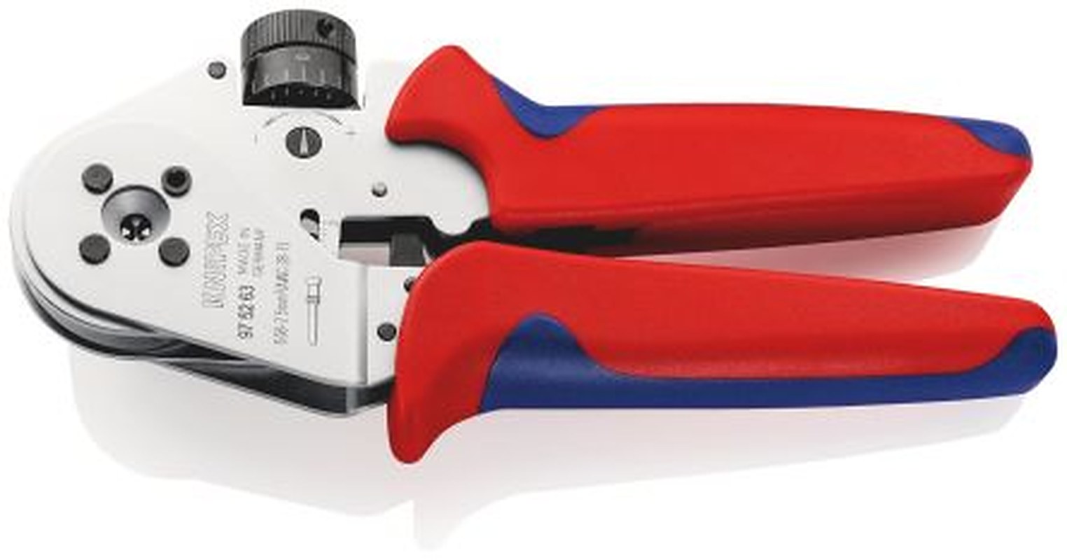 Knipex 97 0.08 To 2.5 mm² AWG 28 To 14 Crimp Tool for Turned Contacts