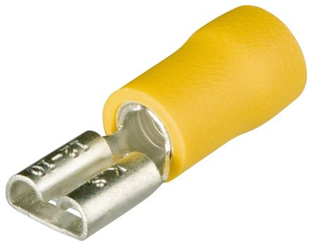 Knipex, 97 99 Insulated Spade Connector, 12 AWG to 10 AWG, Yellow