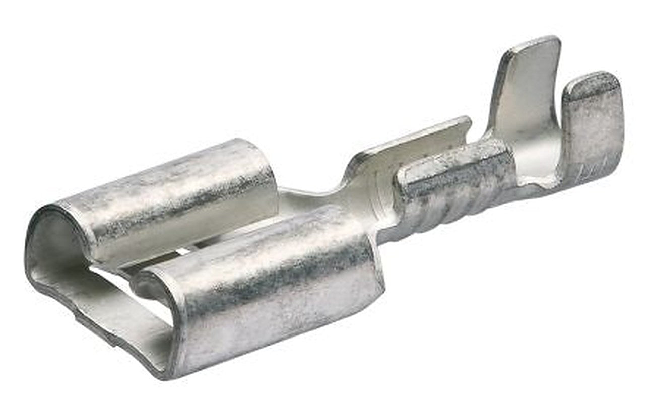 Knipex 97 99 Sliver Uninsulated Female Spade Connector, Crimp 16 AWG
