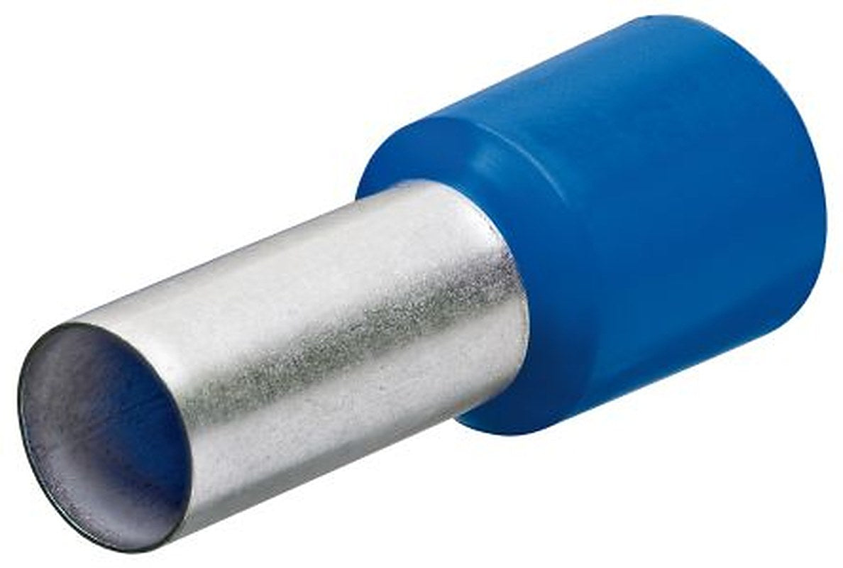 Knipex, 97 99 Insulated Ferrule, 8 mm Pin Length, 2.2 mm Pin Diameter, Blue from 14 AWG to 14 AWG Wire Size