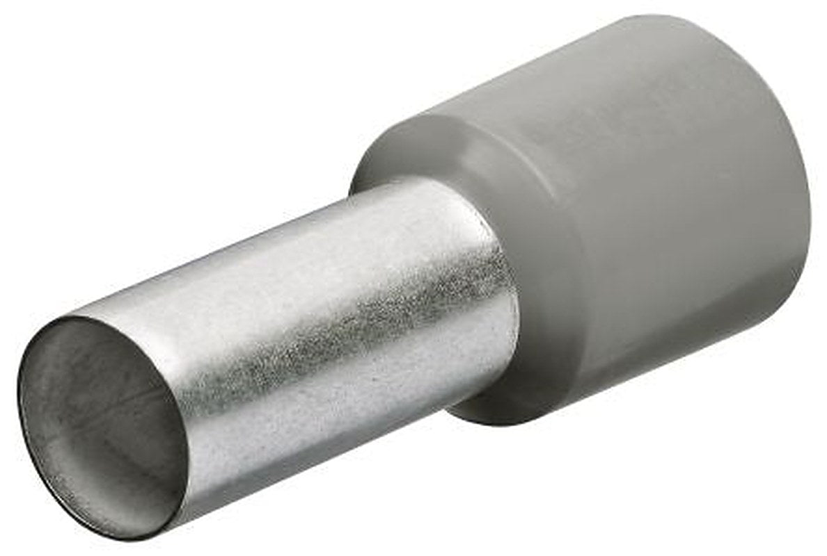 Knipex, 97 99 Insulated Ferrule, 10 mm Pin Length, 2.8 mm Pin Diameter, Grey from 12 AWG to 12 AWG Wire Size