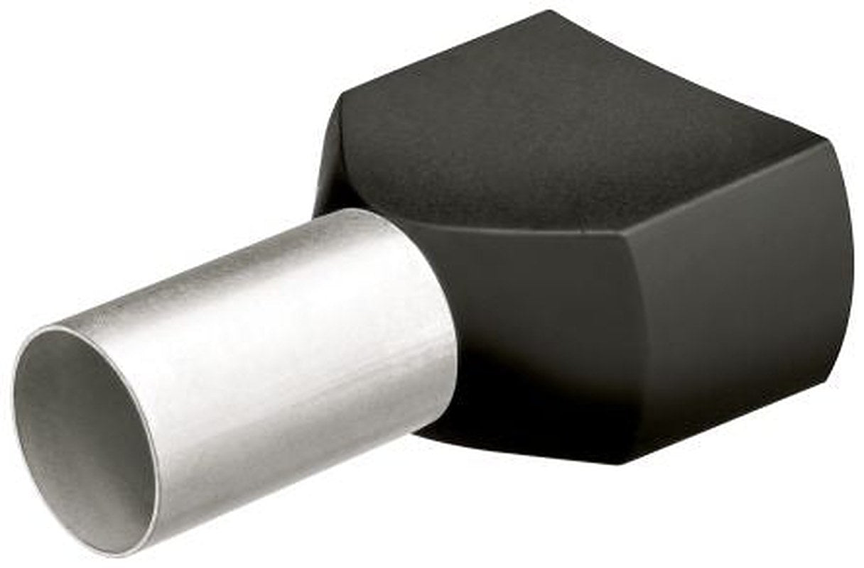 Knipex, 97 99 Insulated Ferrule, 8 mm Pin Length, 2.2 mm Pin Diameter, Black from 16 AWG to 16 AWG Wire Size