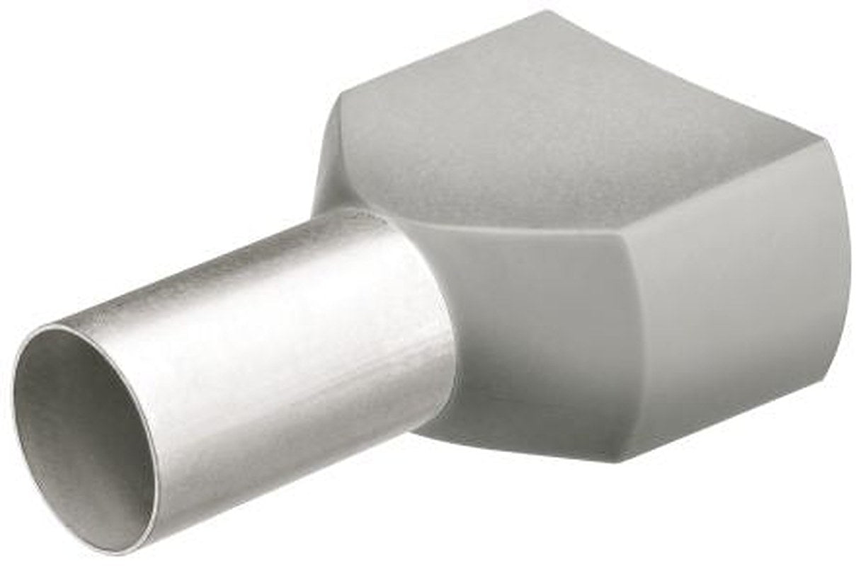 Knipex, 97 99 Insulated Ferrule, 12 mm Pin Length, 3.7 mm Pin Diameter, Grey from 12 AWG to 12 AWG Wire Size