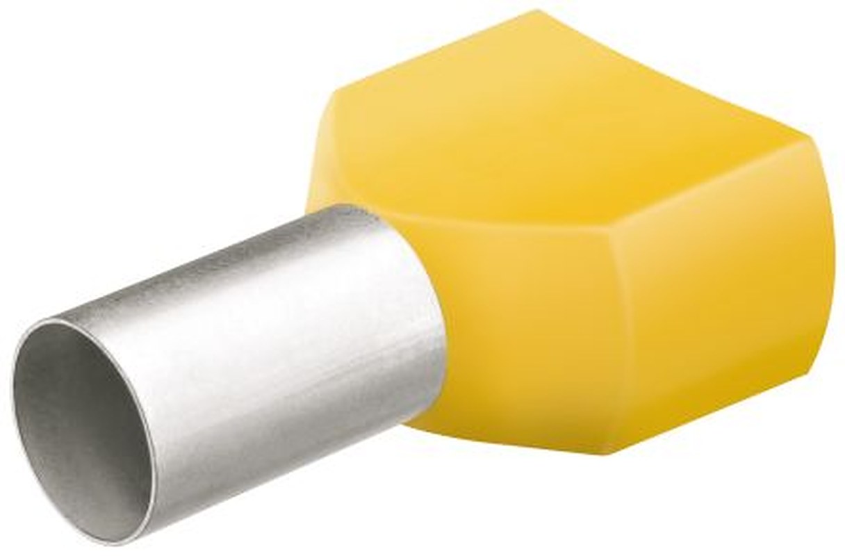 Knipex, 97 99 Insulated Ferrule, 14 mm Pin Length, 4.8 mm Pin Diameter, Yellow from 10 AWG to 10 AWG Wire Size