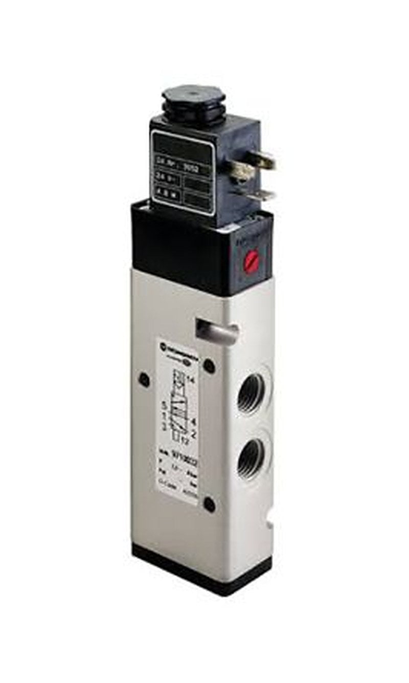 Norgren Spool Valve - 3/2 Way, 5/2 Way Solenoid/Spring ISO G, NPT 97105  Series 230 V ac, 24V dc