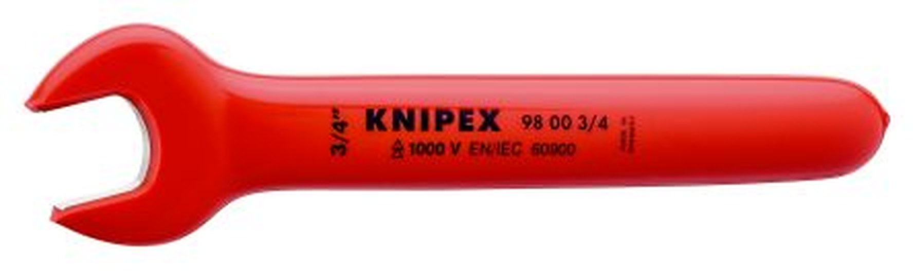 Knipex Open End Wrench, 190.5mm Overall, 45750 in Jaw Capacity VDE/1000V Approved