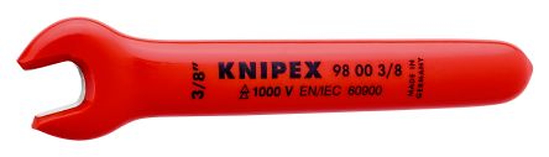 Knipex Open End Wrench, 108mm Overall, 45872 in Jaw Capacity VDE/1000V Approved