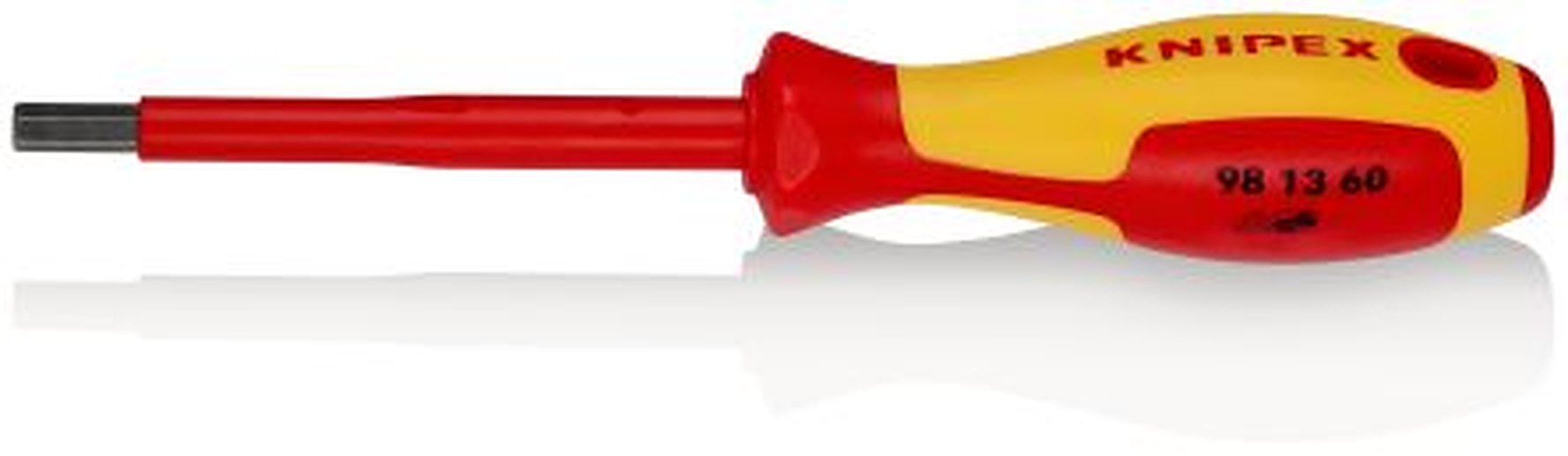 Knipex Insulated, 6 mm Tip, 100 mm Blade VDE/1000V Approved, 212 mm Overall